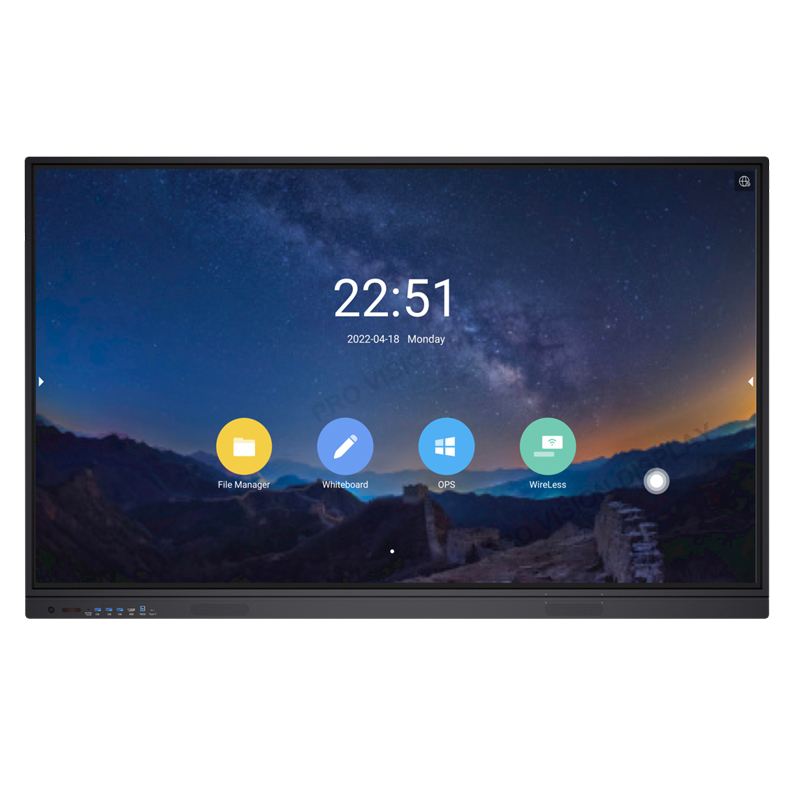 75 လက်မ အပြန်အလှန် ဆက်သွယ်နိုင်သော Flat Panel Display သည် Android 8.0 Anti Glare ဖြစ်သည်။